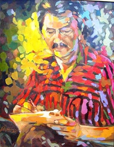 УНИКАЛНА картина на колумбийския художник, написана с маслени бои върху платно. Yagé Desnuda Tu Alma