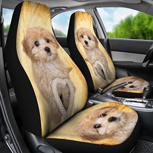 Калъфи за автомобилни седалки с принтом кучета Cavapoo от магазина Great Breed Store
