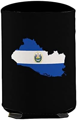 Флаг на Салвадор 4 поставки за чаши след Многократно за Кафе с Лед, Изолиран поставка за Чаши с Хубав Модел за Топли и Студени напитки