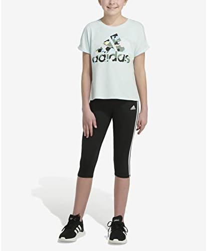 Тениска adidas за момичета с къс ръкав Dolman на талията 22