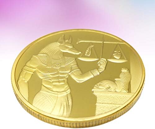 PRETYZOOM Монети Бог Възпоменателна Монета Анубис Да Или Не е Решение Предизвикателство Монета Арт Сувенир Играчка Икона Колекция от Сувенири за Приятел Момичета Мъже