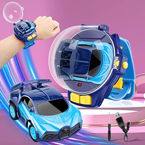 2022 Нови мини-Играчки за кола часа с дистанционно управление на Състезателен автомобил с Анимационни радиоуправлением 2,4 Ghz, Автомобил с дистанционно управление за зареждане чрез USB, Часовници TikTok с Ръчно управление,