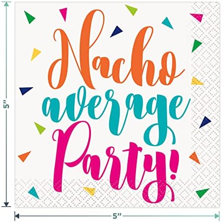 Празнични аксесоари Fiesta на Синко Де Майо и летните партита (четири различни дизайна, по 16 броя всяка (общо 64 кърпички))