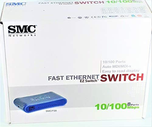 SMC Networks SMCFS8 10/100 Mbps Unmanaged 8-портов Компактните комутатори