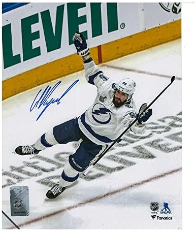 НИКИТА MARIA Подписа снимка Тампа Светкавица 8x10 - 70347 - Снимки на НХЛ с автограф