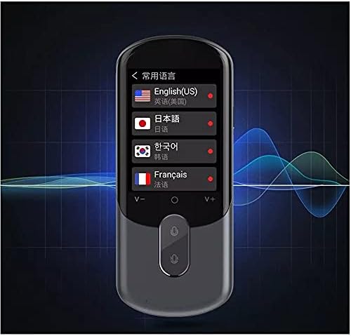 CZDYUF Нов интелигентен преводач миг гласово сканиране на снимки с докосване на екрана 2.8 инча, поддръжка на автономен портативен превод на няколко езика (Цвят: OneColor)