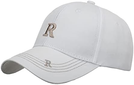 3D Бродирани Златни Буквата R на Класическата бейзболна шапка Дамски Мъжки Регулируема Памучен Шапка за Татко нисък профил Командване Бейзболна Шапка