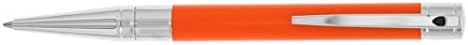Химикалка писалка S. T. Dupont D-Initial - Оранжево /Хром